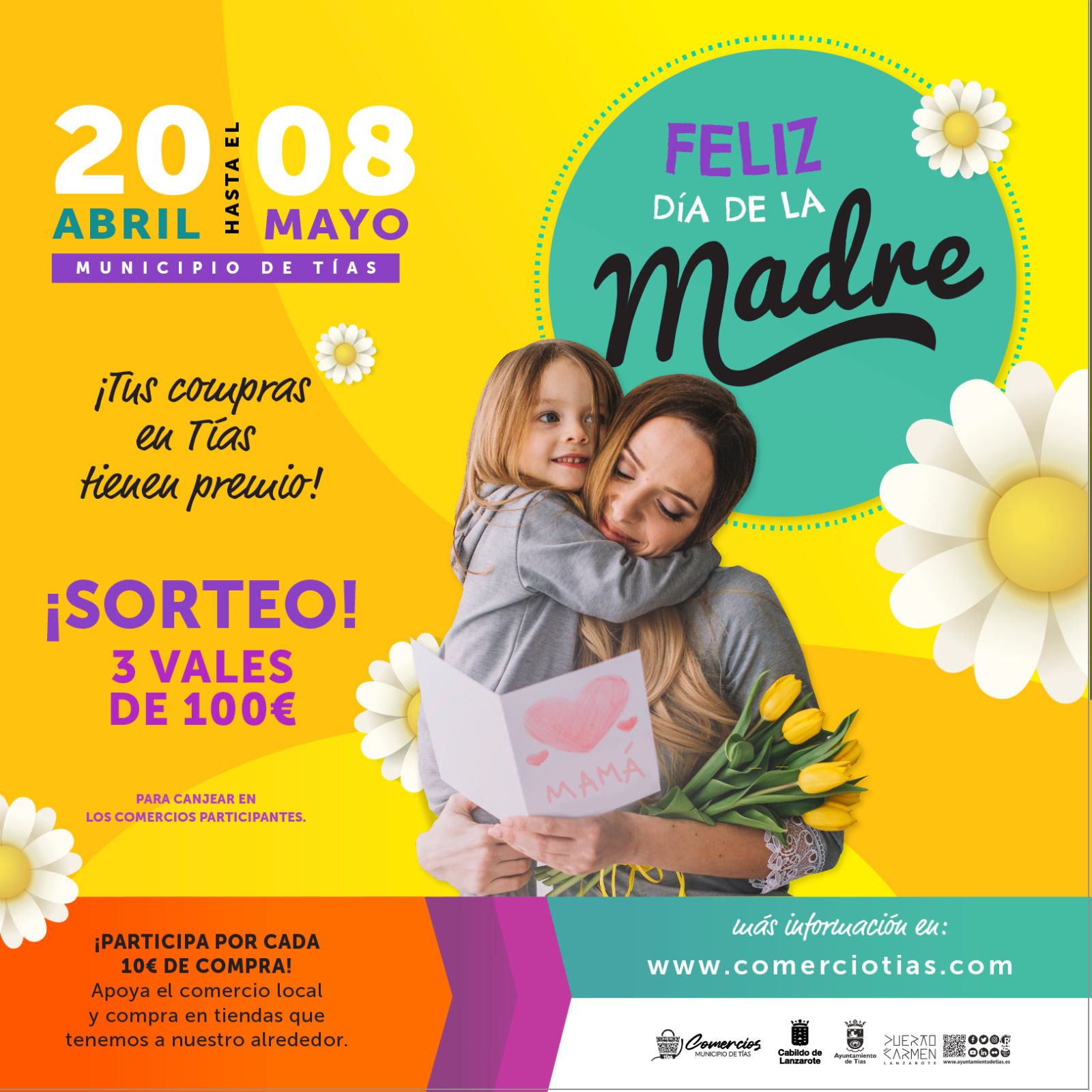 Tías celebra el Día de las Madres con una campaña en 66 comercios del municipio